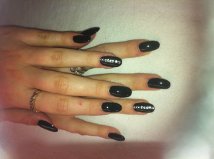Black and glitter